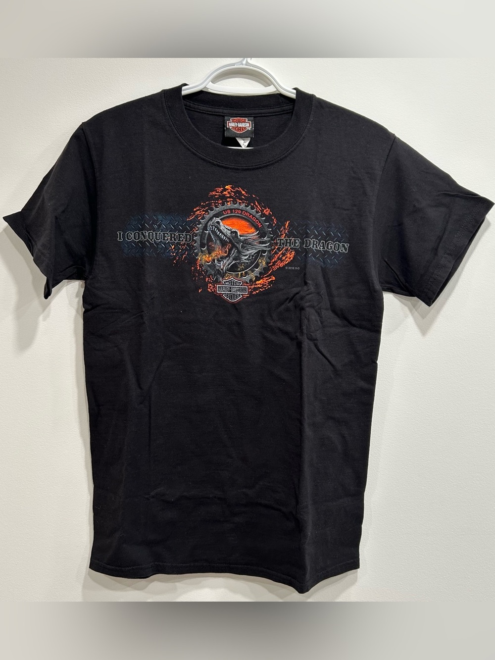 Harley-Davidson Black 'I Conquered The Dragon' Graphic Tee